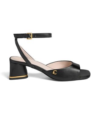Coccinelle C-Everyday Logo-Plaque Buckled Sandals - White