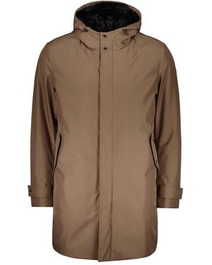 Moorer Hooded Parka - ブラウン