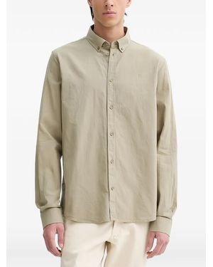 Les Deux Buttoned Long-Sleeve Shirt - Natural