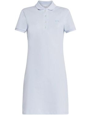 Lacoste Logo-Appliqué Cotton Polo Dress - Blue