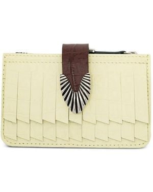 Toga Zip Leather Cardholder - Natural