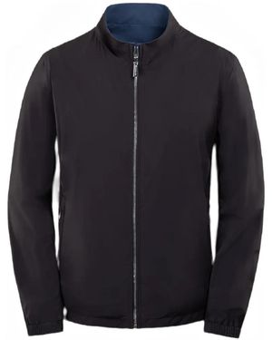Moorer Reversible Zip Bomber - Blue