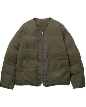 Visvim Plumífero de lana con cremallera - Verde