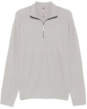 Veilance Polo Con Maniche Raglan E Zip A 3/4 - Grigio