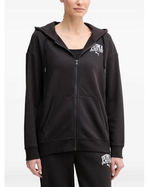 PUMA Sudadera Con Capucha Y Logo - Negro