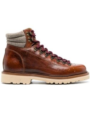 Brunello Cucinelli パデッド アンクルブーツ - ブラウン