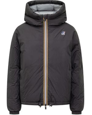 K-Way Le Vrai 4,0 Albine Hooded Jacket - Black