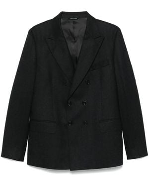 Reveres 1949 Viring Wool Blazer - Black