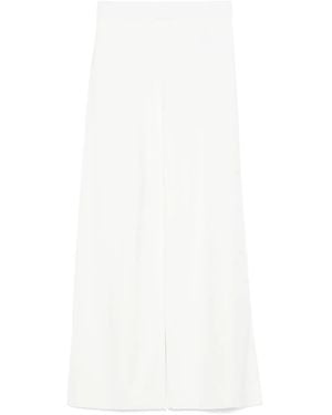 P.A.R.O.S.H. Knitted Flared Pants - White