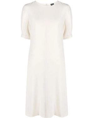 Aspesi Button-Embellished Puff Sleeve Dress - Multicolour