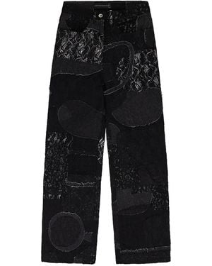 Who Decides War Boro Grid Jeans - Black