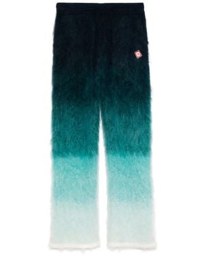 CASABLANCA Knitted Loose Fit Pants - Blue