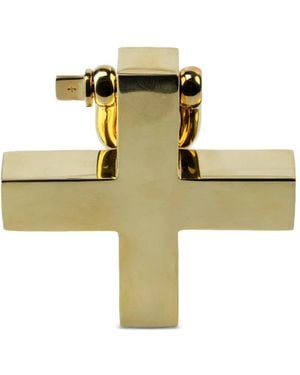 Parts Of 4 Plus Cross-Shaped Charm - Metallic