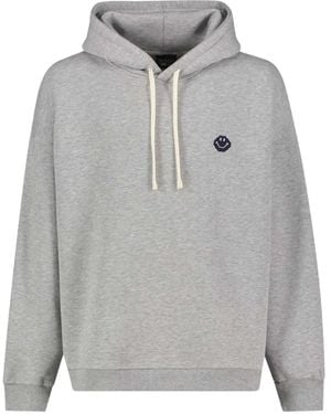 Joshua Sanders X Smiley Logo-Detail Hoodie - Grey