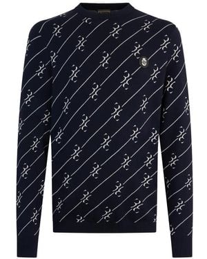 Billionaire Maglione Girocollo - Blu