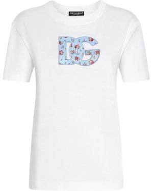 Dolce & Gabbana Dolce & Gabbana Cotton Logo T-Shirt - White