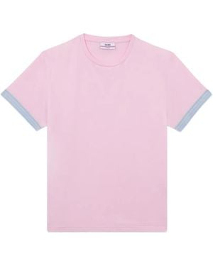 Gcds Logo-Detail T-Shirt - Pink