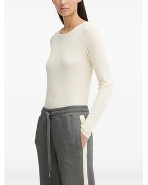 Marc O' Polo Ribbed Top - White