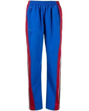 Colville Upcycled Cigarette-Cut Track Pants - Blue