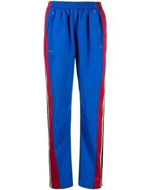 Colville Upcycled Cigarette-Cut Track Pants - Blue