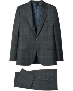 Paul Smith Checked Suit - Blue