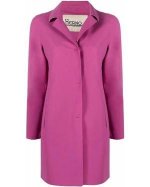 Herno First Act Single-Breasted Coat - Pink