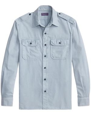 Ralph Lauren Garment-Dyed Twill Shirt - Blue