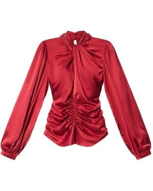Isabel Marant Depsona Silk Blouse - Red