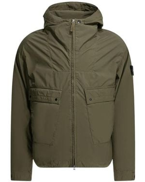 Stone Island Hooded Pocket Jacket - Green