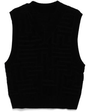TEAM WANG design Choices Jacquard Vest - Black