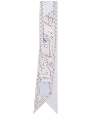 Tory Burch The Pool Ribbon Tie - White