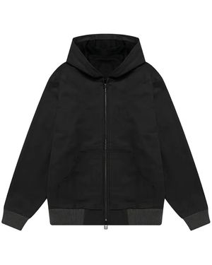 Chio Graphic-Print Hooded Jacket - Black