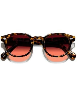 Moscot Lunettes De Soleil Lemtosh À Monture Ronde - Brown
