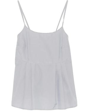 Peserico Pleated Top - Gray