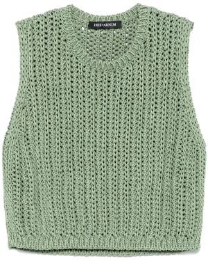 Iris Von Arnim Haut En Maille - Vert