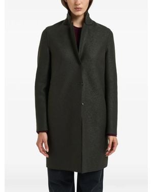 Harris Wharf London Coocun High-Neck Single-Breasted Coat - Black