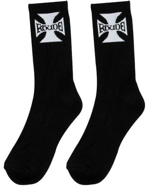 Rhude ロゴ 靴下 - ブラック