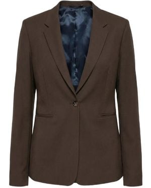 Paul Smith V-Neck Button-Fastening Blazer - Brown
