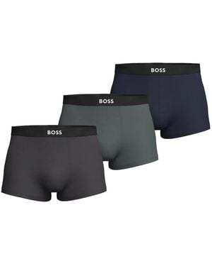 BOSS Set 3 Boxer Con Banda Logo - Nero