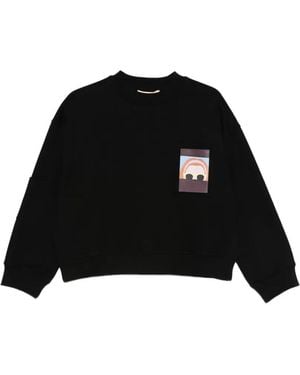Plan C Graphic-Print Sweatshirt - Black