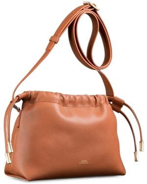 A.P.C. Drawstring Tote Bag - Brown