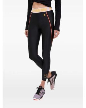 P.E Nation Legging À Bande Logo - Black