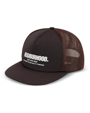 Neighborhood Logo Mesh Cap - Black