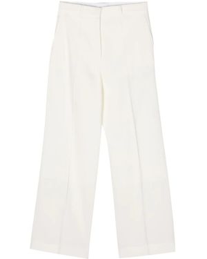 Lanvin Mid-rise Straight-leg Pants - White
