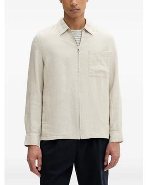 Marc O' Polo Zip-Up Patch-Pocket Jacket - White