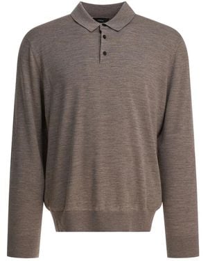 Vince Buttoned Polo Shirt - Grey