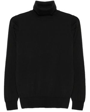 SERGIO MORETTI FIRENZE Roll-Neck Long-Sleeve Jumper - Black