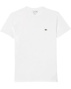 Lacoste T-Shirt Met Logopatch - Wit