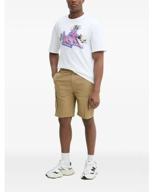 Karlkani Cargo Pocket Shorts - White