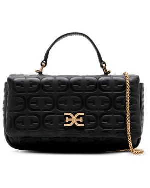 Sam Edelman Bandolera Kia Con Aplique Del Logo - Negro